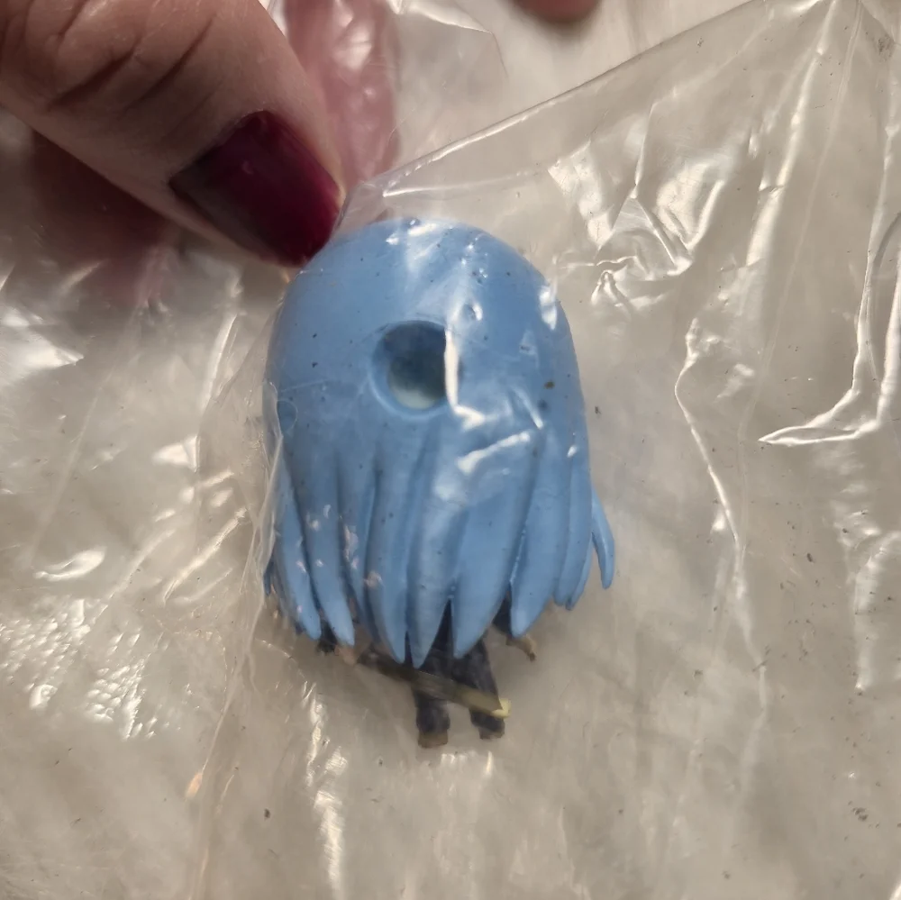 Blue Haired‎ Anime Figure with Purple Eyes
